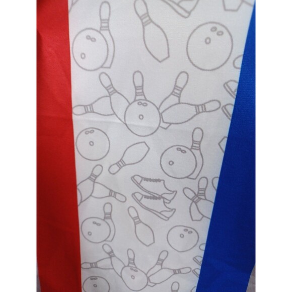 Mens Bowling TAC Button Front Shirt XL Black White - Picture 3 of 6